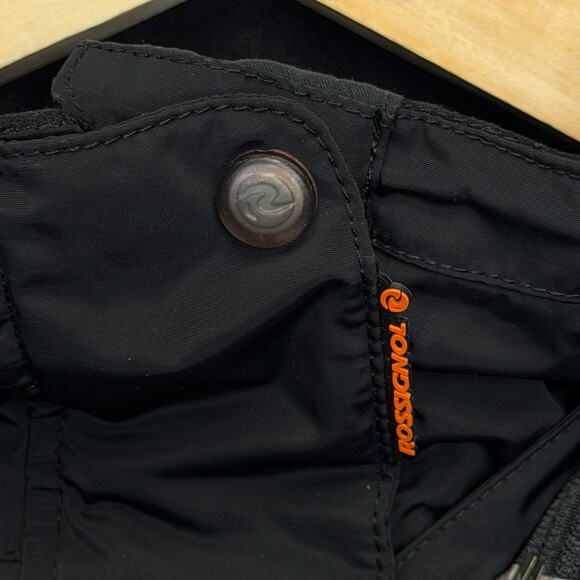 ROSSIGNOL Mens Ski Snowboard Jacket Black Insulated Waterproof Hooded Coat Large - Picture 6 of 16